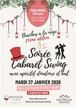 Soirée Cabaret Swing avec apéritif dinatoire et bal - Office de Tourisme du Val d'Arly