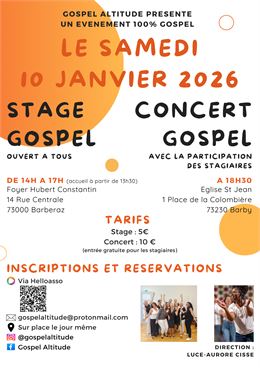 Affiche concert Gospel - Gospel Altitude