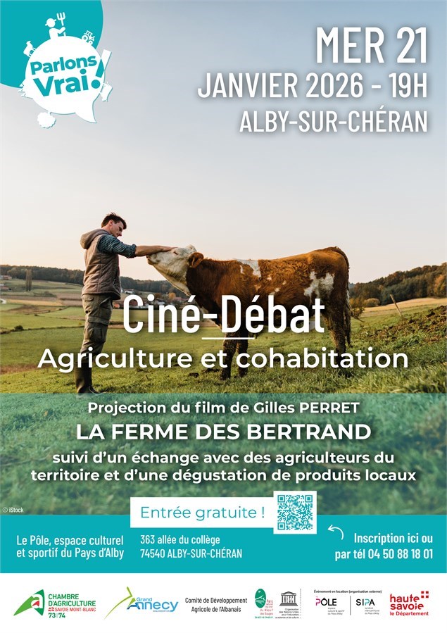Ciné-débat agriculture & cohabitation à Alby-sur-Chéran