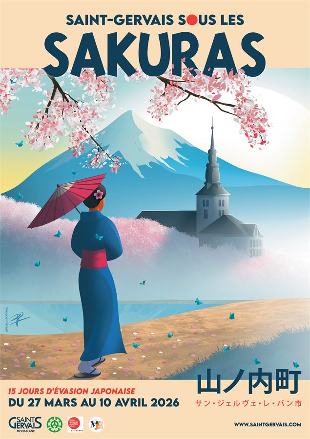 Saint-Gervais sous les Sakuras - Quinzaine japonaise_Saint-Gervais-les-Bains - PF Illustrations