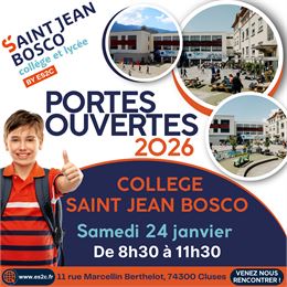 Portes ouvertes - Collège Saint-Jean Bosco - Collège Saint Jean Bosco