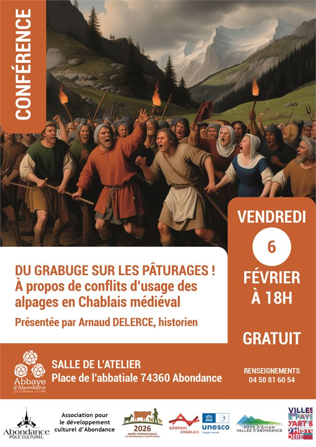 Conférence : Du grabuge sur les pâturages ! À propos de conflits d’usage des alpages en Chablais méd