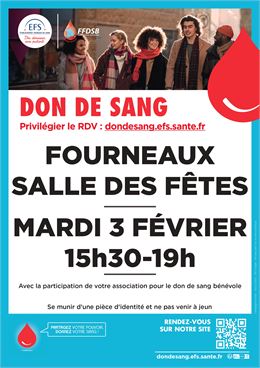 Affiche EFS pour don du sang - EFS