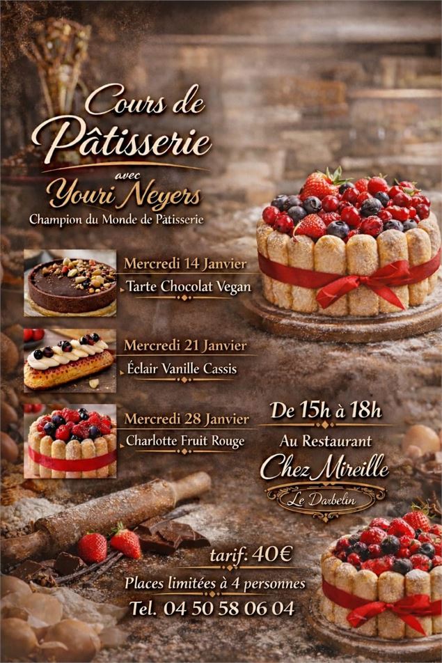 Cours de pâtisserie - © Chez Mireille