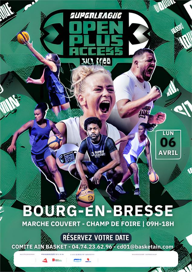 Affiche Open Sénior - Comité Ain Basket