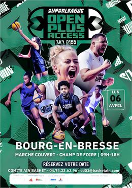 Affiche Open Sénior - Comité Ain Basket