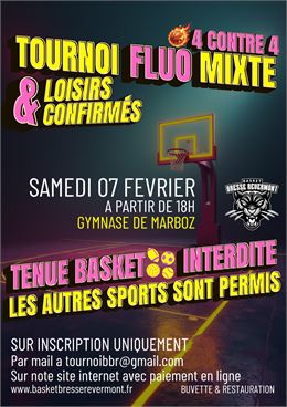 Tournoi Folklorique Basketball dans le Noir - Basket Bresse Revermont