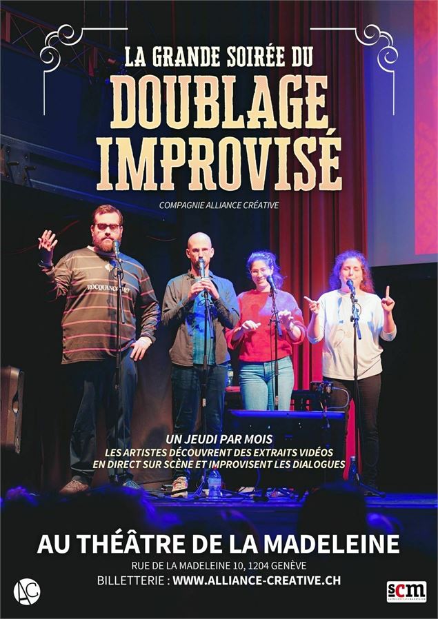 La Grande soirée du DOUBLAGE IMPROVISÉ - Alliance Créative