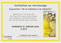 Vernissage exposition "De la tablette à la tablette" - Mairie La Chapelle d'Abondance