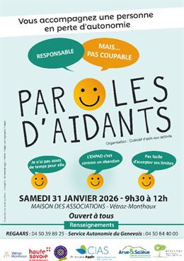 Conférence : Paroles d'aidants - Maison des habitants