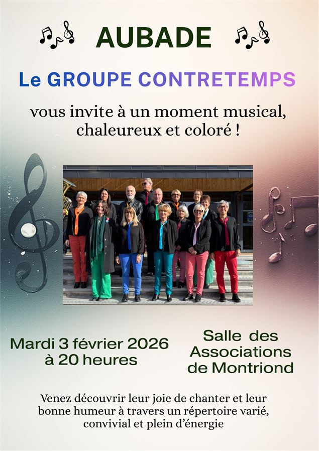 Concert du groupe Contretemps - Contretemps74