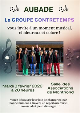 Concert du groupe Contretemps - Contretemps74