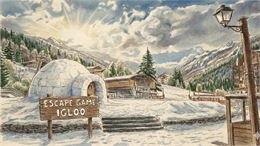 Igloo à côté de la télécabine - Gemini IA