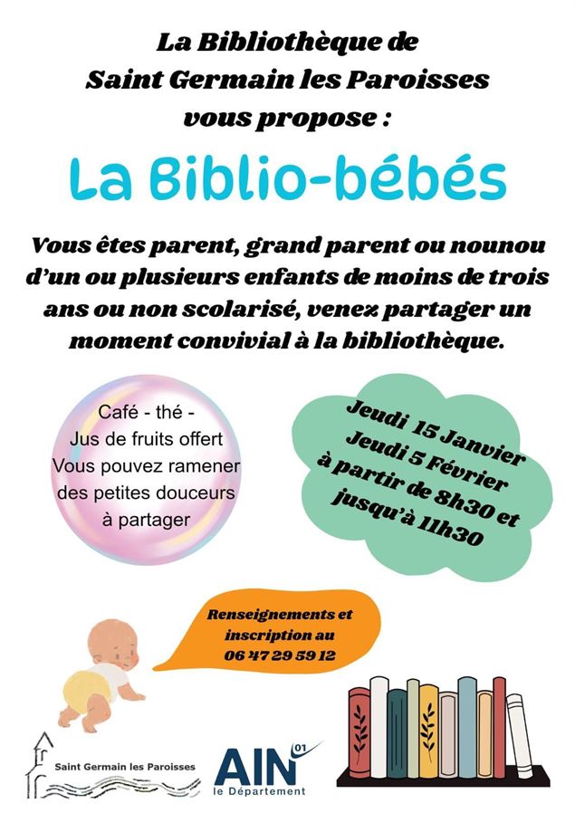 Biblio-bébés à la bibliothèque de Saint Germain les Paroisses_Saint-Germain-les-Paroisses - Biblioth