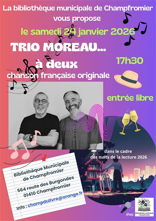 Affiche Trio Moreau - Lau