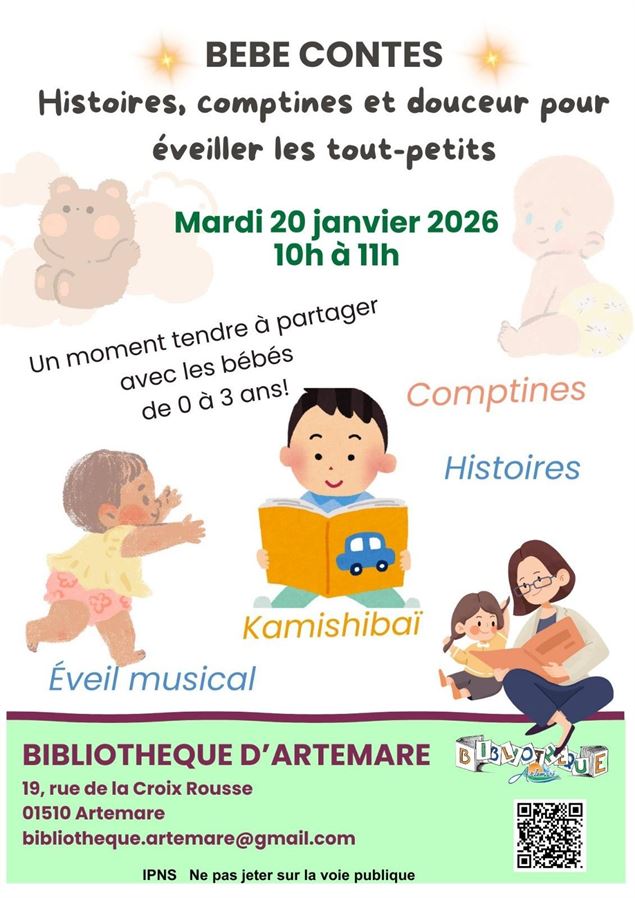 Bebe contes : Histoires, comptines et douceur pour éveiller les tout-petits_Artemare - Bibliotheque 