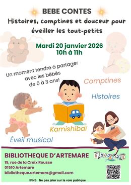 Bebe contes : Histoires, comptines et douceur pour éveiller les tout-petits_Artemare - Bibliotheque 