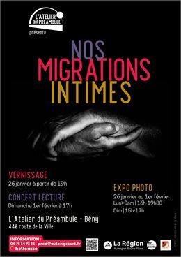 Nos migrations intimes affiche - N.Rebillon A Foulon