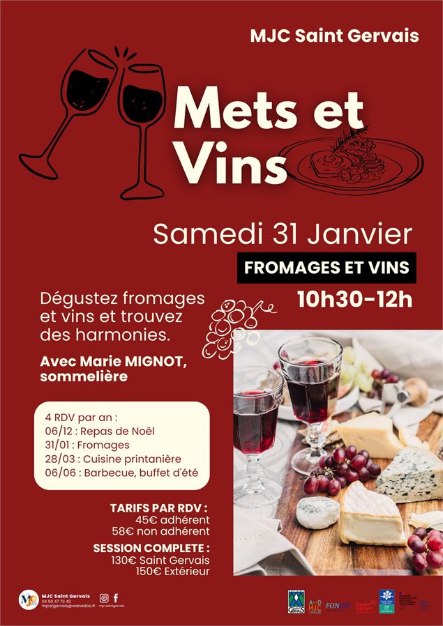 Mets et vins : Fromages et Vins_Saint-Gervais-les-Bains