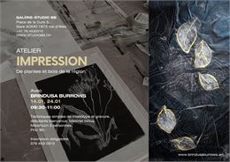 Atelier | Gravure de plantes et bois de la région