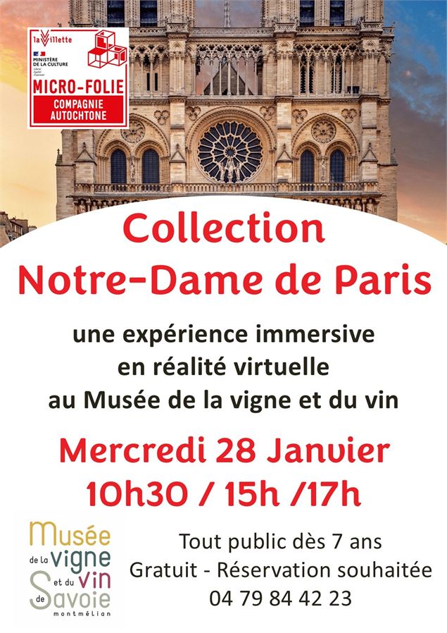 MICRO-FOLIE : Collection Notre-Dame de Paris_Montmélian - Musée de la vigne et du vin de Savoie