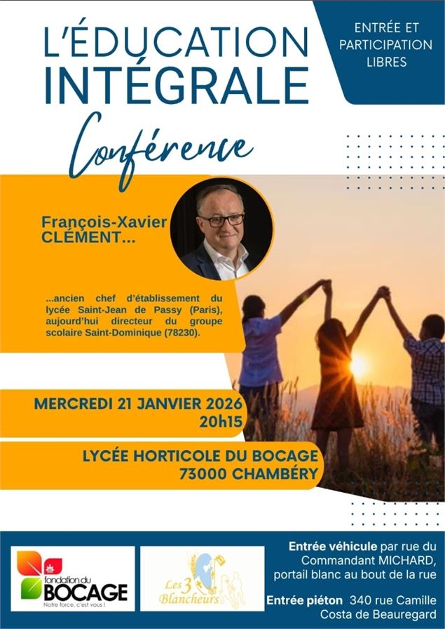 Affiche Education intégrale - Fondation du Bocage