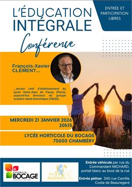 Affiche Education intégrale - Fondation du Bocage