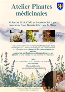 Atelier Plantes médicinales_Saint-Gervais-les-Bains