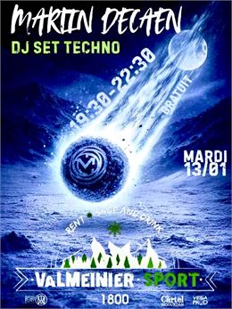 affiche DJ set - Valmeinier sport