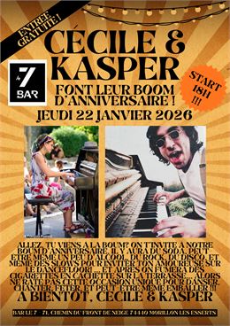 Cécile et Kasper font leur boom d'anniversaire_Morillon