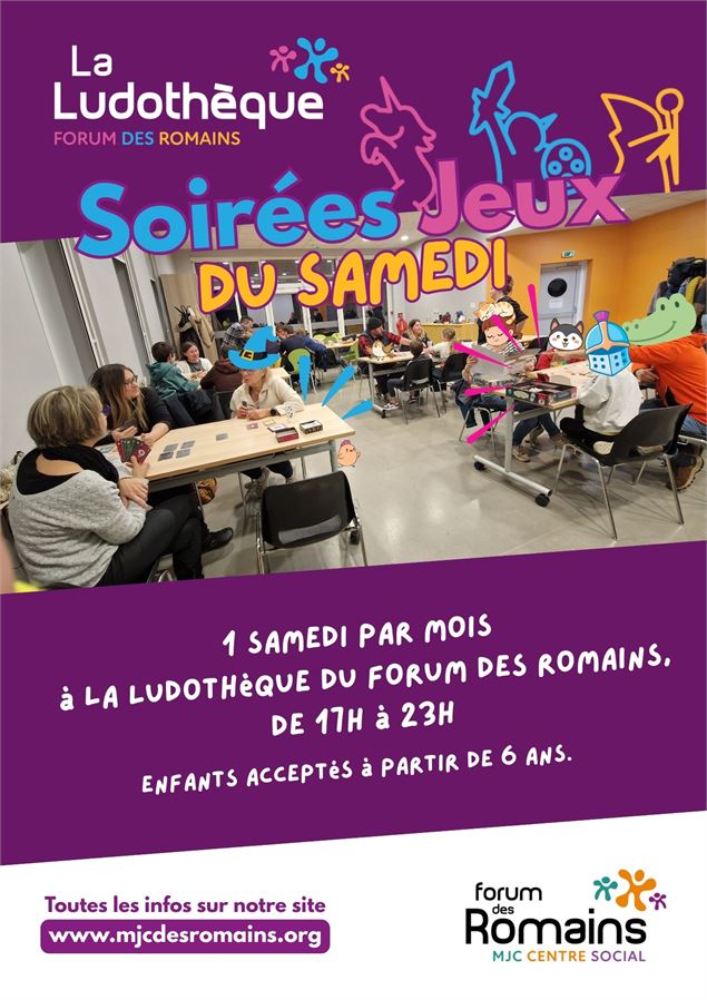 Soirée jeux de société - MJC des Romains
