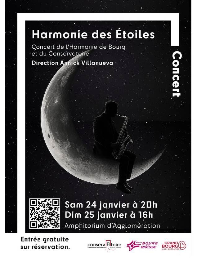 Affiche_Harmonie des étoiles : un voyage musical à travers le cosmos_Bourg-en-Bresse - ©Conservatoir