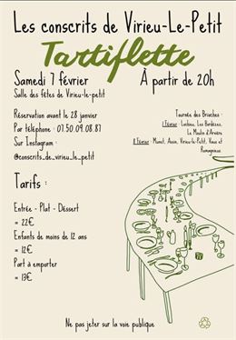 Soirée tartiflette à Virieu le Petit_Arvière-en-Valromey - Les Conscrits