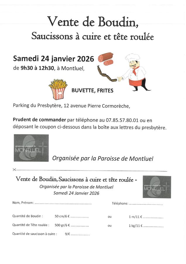 Vente de boudins_Montluel