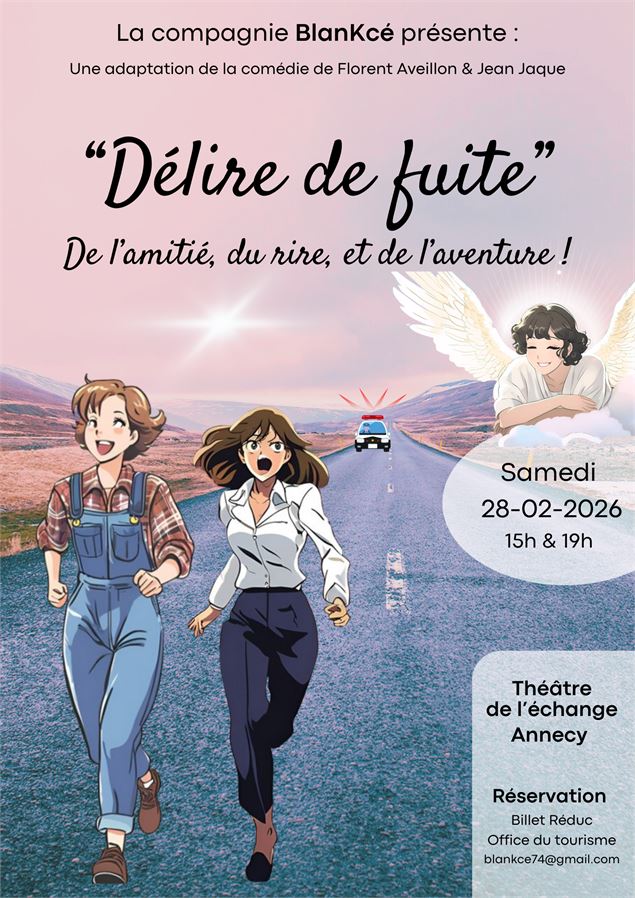 Théâtre : Délire de fuite_Annecy - Compagnie Blankcé