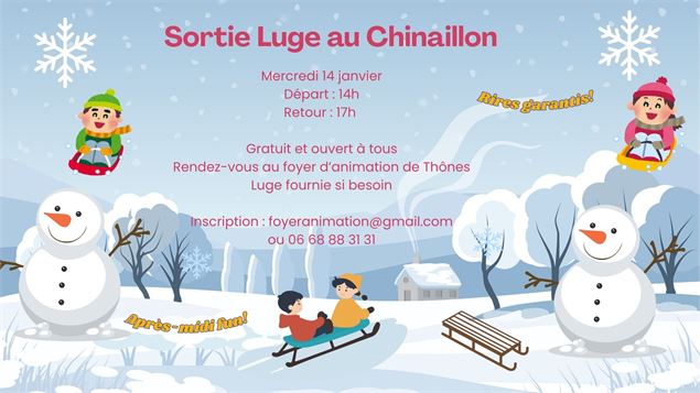 Sortie luge_Thônes - Office de tourisme