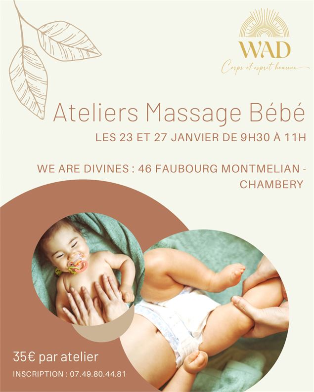 Flyer atelier bébé 23/01 - Clara Chenaux