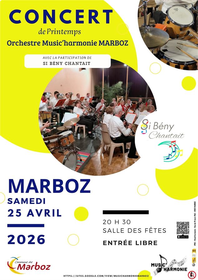 Concert de Printemps Marboz - Music'harmonie Marboz