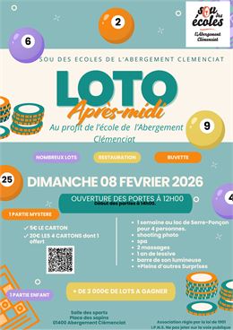 Affiche Loto - Sou des écoles