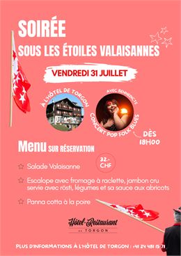 Soirée sous les étoiles valaisannes