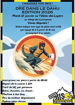 "Dré dans l'Dahu" : slalom ludique déguisé_Les Contamines-Montjoie - Les Contamines Tourisme