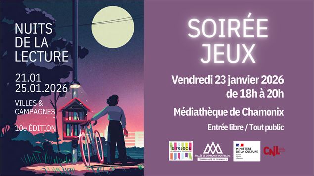 Nuits de la lecture 2026 - Soirée Jeux_Chamonix-Mont-Blanc