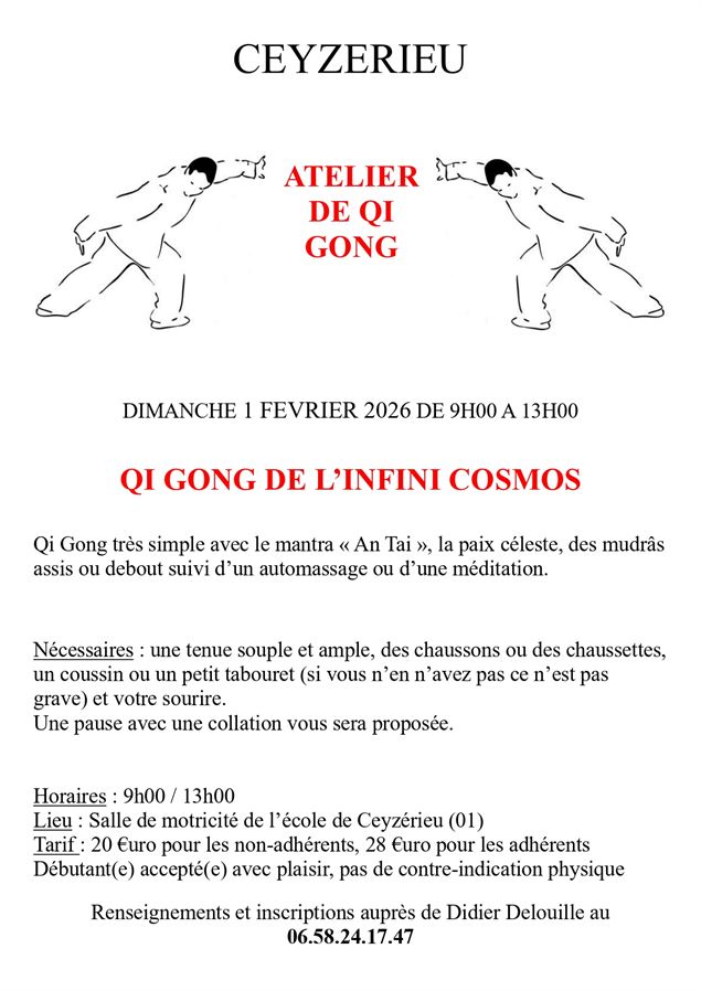Qi Gong de l'infini cosmos - Ceyzérieu_Ceyzérieu - Didier Delouille