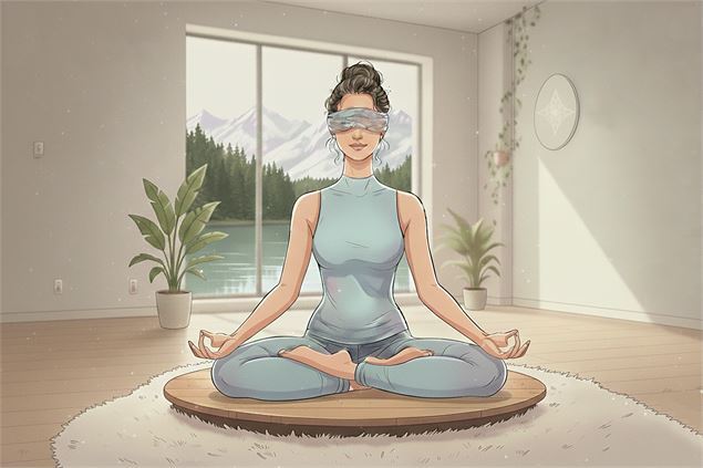 Yoga les yeux bandés - OT Flaine
