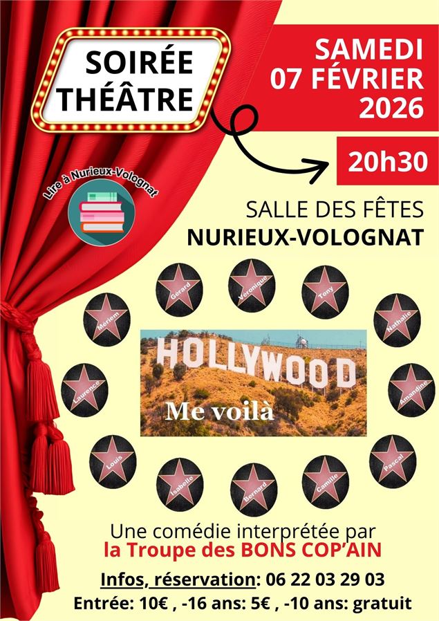 Soirée théâtre - Les Bons Cop'Ain / Lire à Nurieux-Volognat