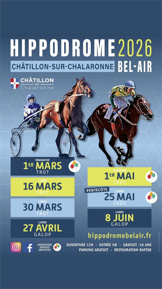 Courses hippiques 2026 - Mairie de Châtillon-sur-Chalaronne