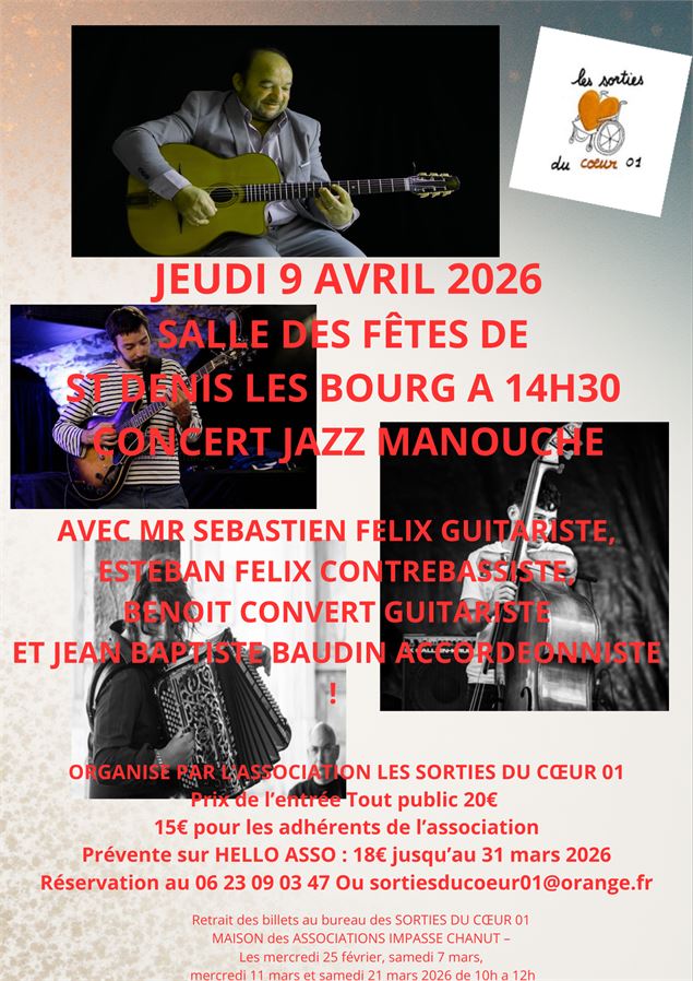 Concert Jazz Manouche avec Sébastien FÉLIX - dr