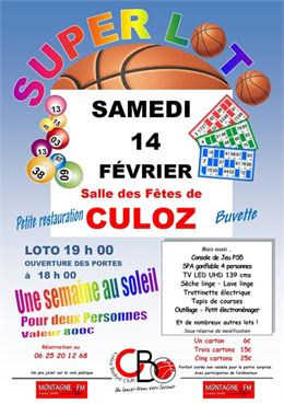 Super Loto_Culoz-Béon - Basket Club de Culoz