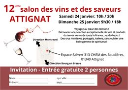 12éme Salon des vins et des saveurs d'Attignat - @club oenologie bresse revermont