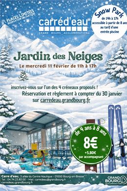 Affiche_Jardin des neiges à Carré d'Eau_Bourg-en-Bresse - ©Grand Bourg Agglomération